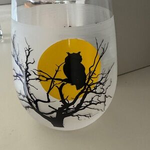 Happy Halloween Frosted Glass